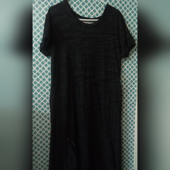 Free people beach Havana Tee May Dress Linen nautical coastal lagenlook boho - Picture 9 of 12